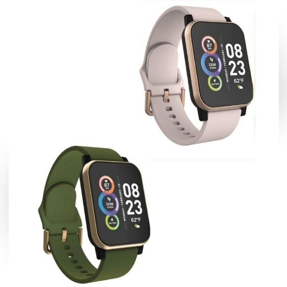 iTECH Fusion 2 S Smartwatch Fitness Tracker. I have Pink & Green bands - Picture 1 of 10